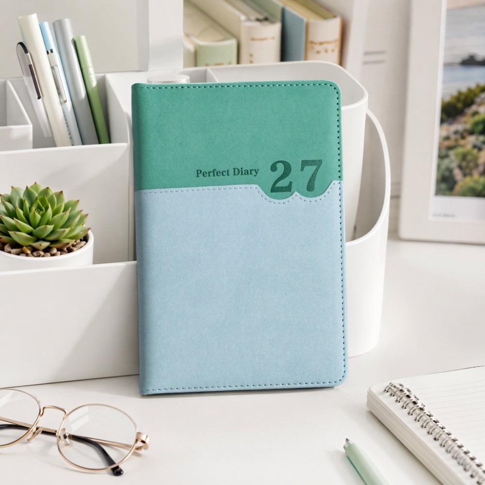 Perencana Kerja Kantor 2027, B - Leather Work Diary Covers ulasan dan harga