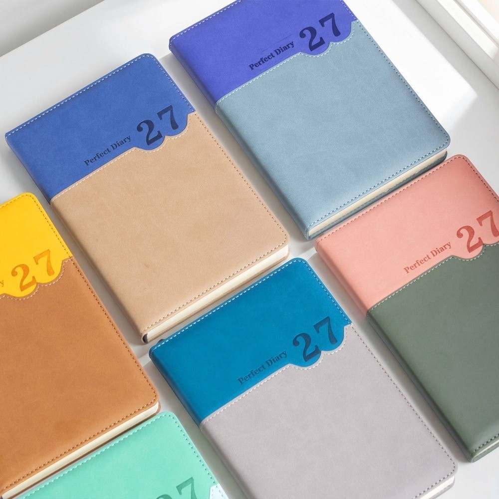 Perencana Kerja Kantor 2027, B - Leather Work Diary Covers ulasan dan harga