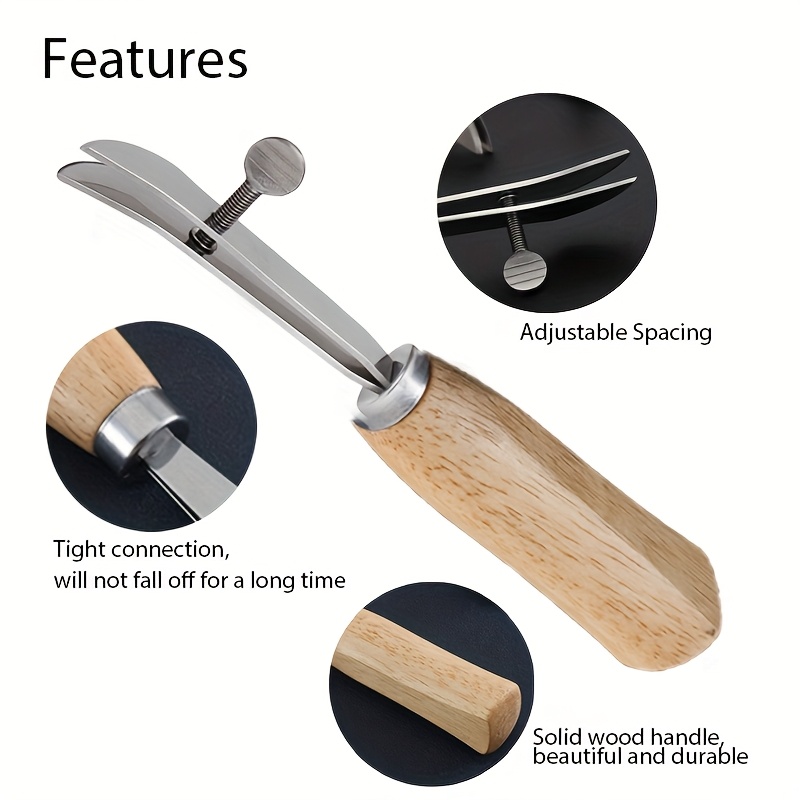 1 buah Alat Pembuat Lekukan Te - Leatherwork Machine ulasan dan harga