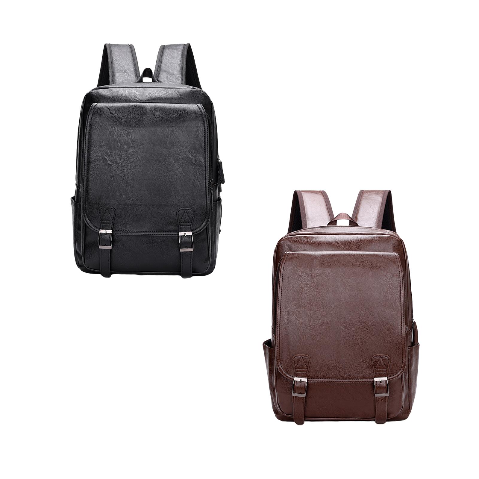 Ransel Laptop Pria Bahan Kulit - Leather Work Rucksack Mens ulasan dan harga