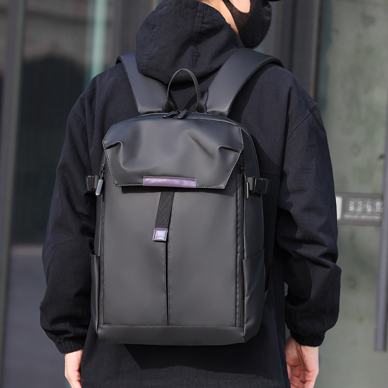 Ransel Laptop Bisnis Kulit PU  - Leather Work Rucksack Mens ulasan dan harga