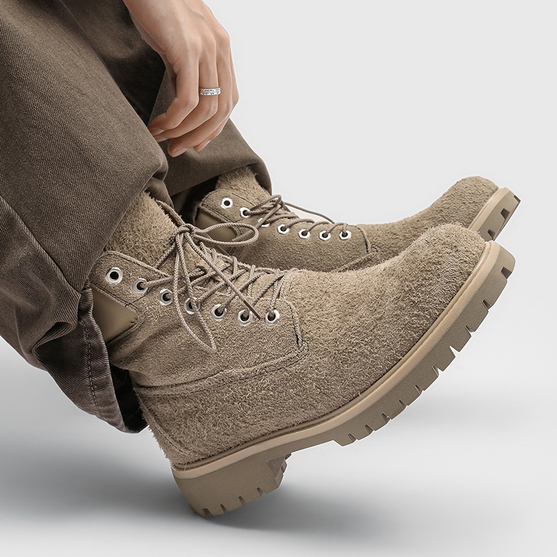 sepatu bot kulit suede model k - Leatherwork Designs ulasan dan harga