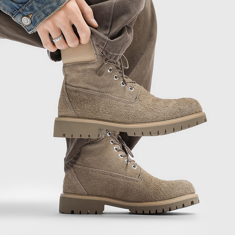 sepatu bot kulit suede model k - Leatherwork Designs ulasan dan harga